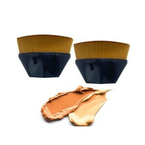 2 Kabuki  Brushes Makeup and Foundation with Cases